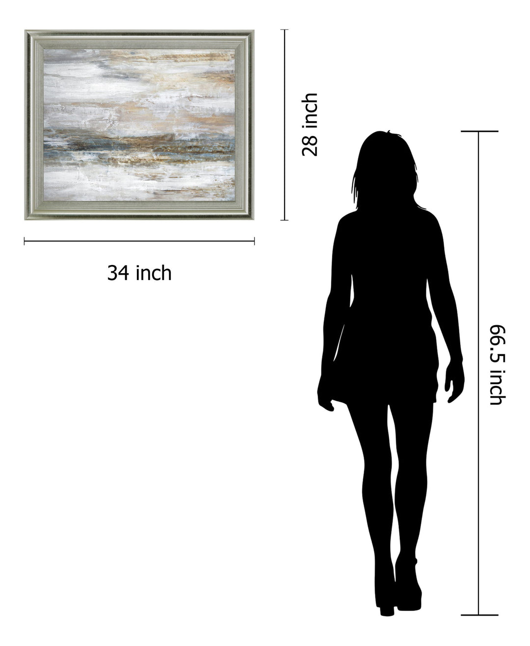 Dusty Drift - 28" x 34" Framed Wall Art