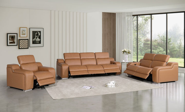 1116 - 6-Piece Modular Power Reclining Sofa, Loveseat &amp; Chair Set In With 6 Power Recliners &amp; Power Headrests