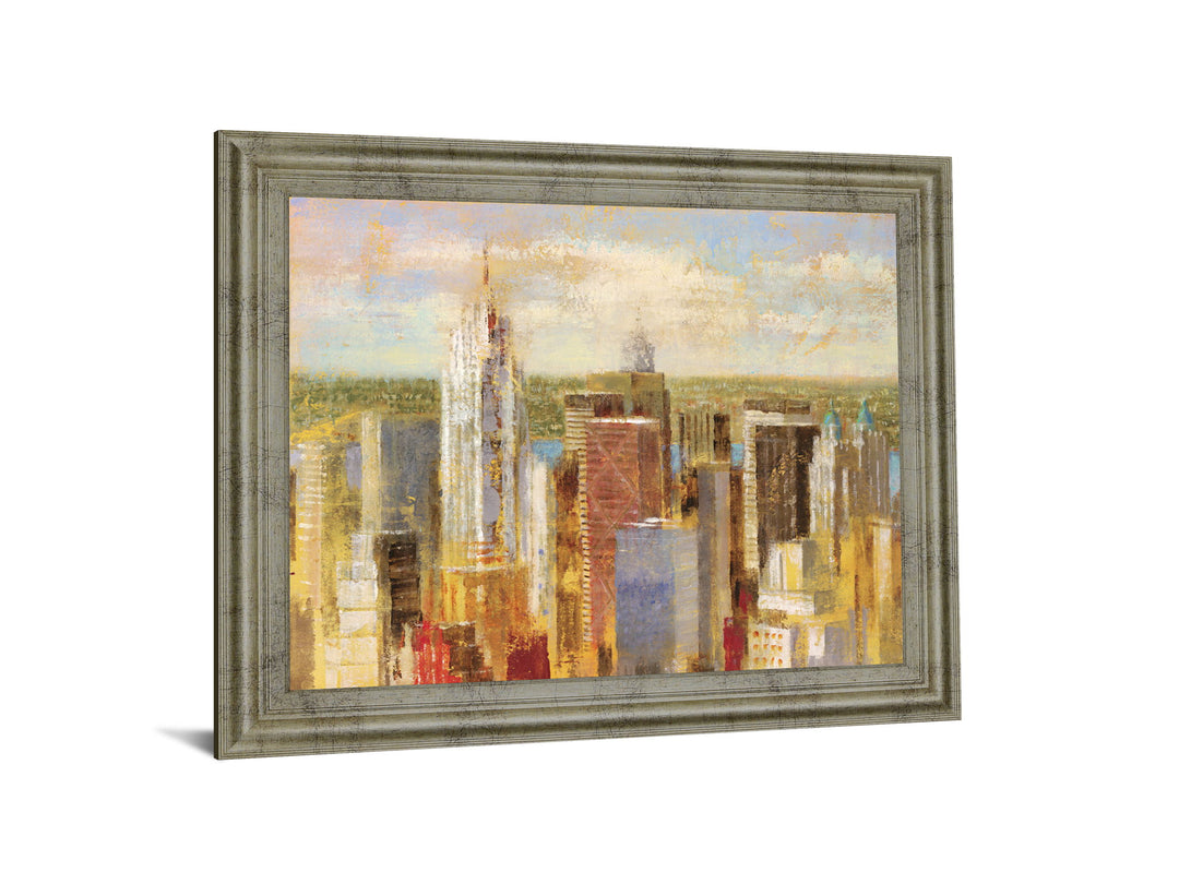 Sunlit Skyline - 28" x 34" Framed Wall Art
