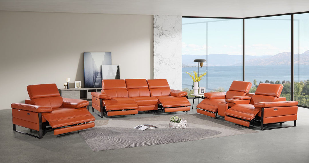 1246 - Modular Power Dual Reclining Sofa, Console Loveseat, And Chair Set With Power Headrests