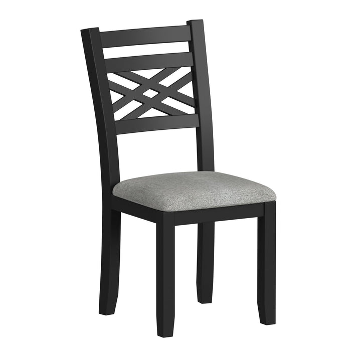 Brooks - 6 Piece Dining Set With Table, 4 Wood Back And Upholstered Seat Chairs, And Bench