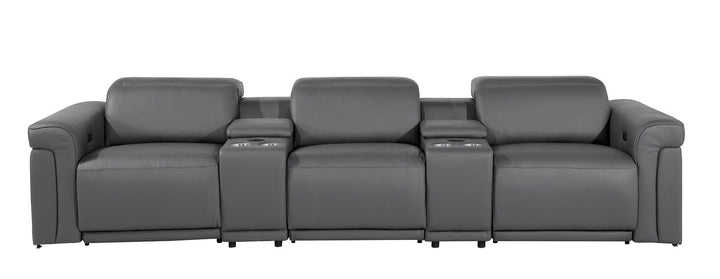 1126 - 5-Piece Modular Power Reclining Sofa In With 3 Power Recliners &amp; Power Headrests