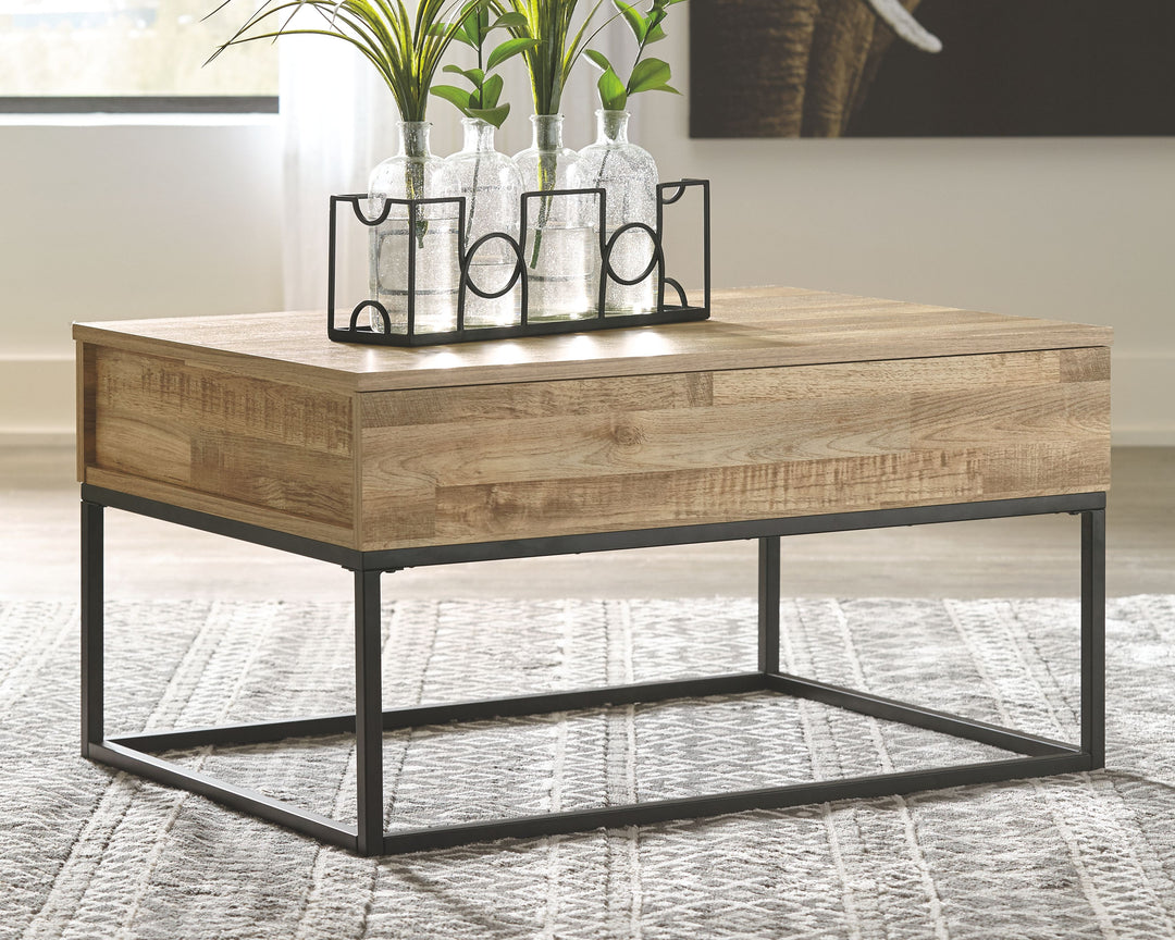 Gerdanet - Natural - Lift Top Cocktail Table