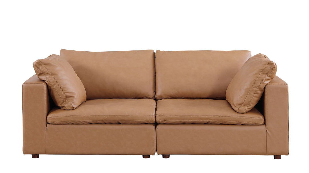 1100 - Modular Loveseat (Top-Grain Italian Leather)