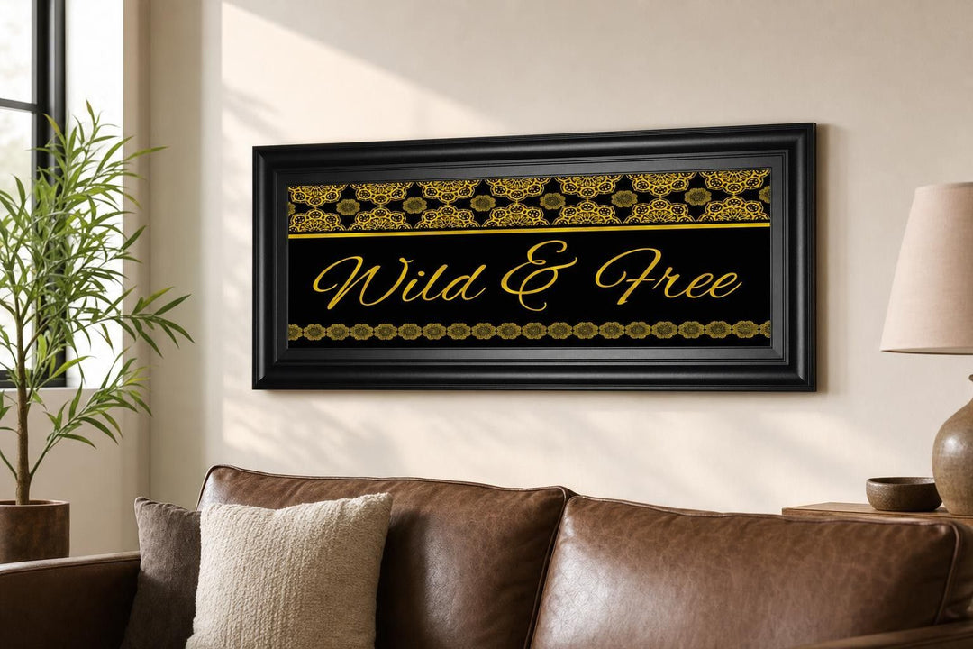 18x42 Wild &amp; Free By Cindy Jacobs - Black