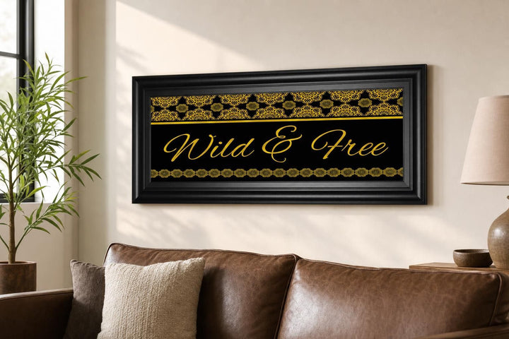 18x42 Wild &amp; Free By Cindy Jacobs - Black