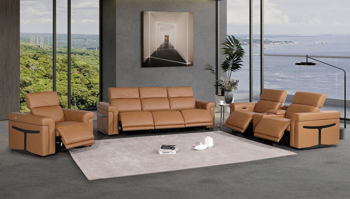 1126 - 7-Piece Modular Power Reclining Sofa, Loveseat &amp; Chair Set In With 6 Power Recliners &amp; Power Headrests