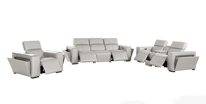 1224 - 7-Piece Modular Power Reclining Sofa, Loveseat &amp; Chair Set In With 5 Power Recliners &amp; Power Headrests