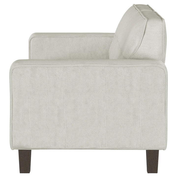 Deerhurst - Upholstered Track Arm Tufted Sofa - Greige