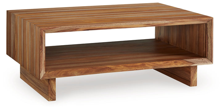 Dressonni - Brown - Rectangular Cocktail Table