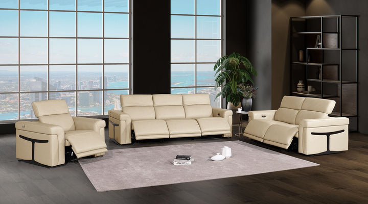 1126 - 6-Piece Modular Power Reclining Sofa, Loveseat &amp; Chair Set In With 6 Power Recliners &amp; Power Headrests