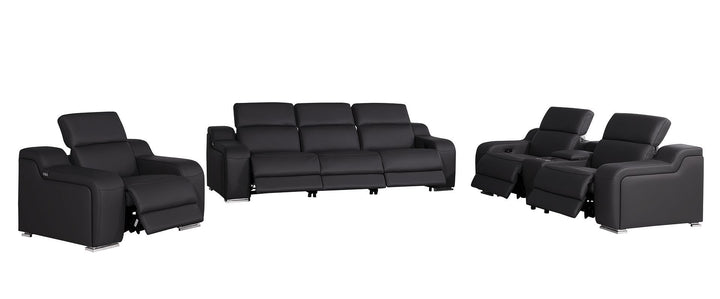 1116 - 7-Piece Modular Power Reclining Sofa, Loveseat &amp; Chair Set In With 6 Power Recliners &amp; Power Headrests