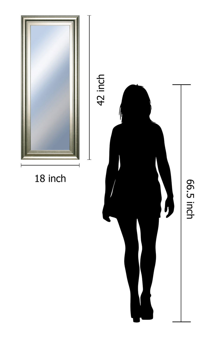 18x42 Decorative Framed Wall Mirror By Classy Art Promotional Mirror Frame 