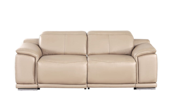 2679 - Genuine Leather Loveseat With Dual Power Recliners