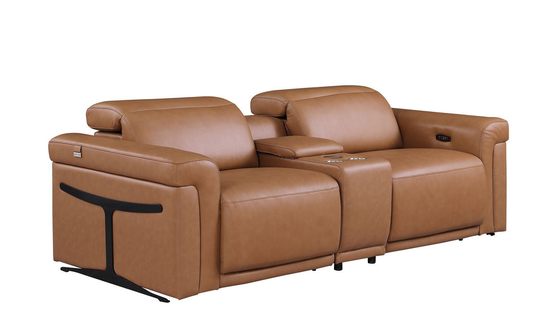 1126 - 3-Piece Modular Power Reclining Loveseat In With 2 Power Recliners &amp; Power Headrests