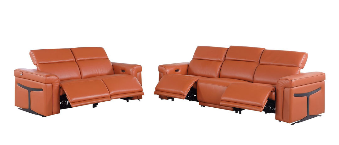 1126 - 5-Piece Modular Power Reclining Sofa And Loveseat Set In With 4 Power Recliners &amp; Power Headrests