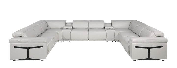 1126 - 10-Piece U-Shaped Sectional Sofa In With 4 Power Recliners &amp; Power Headrests