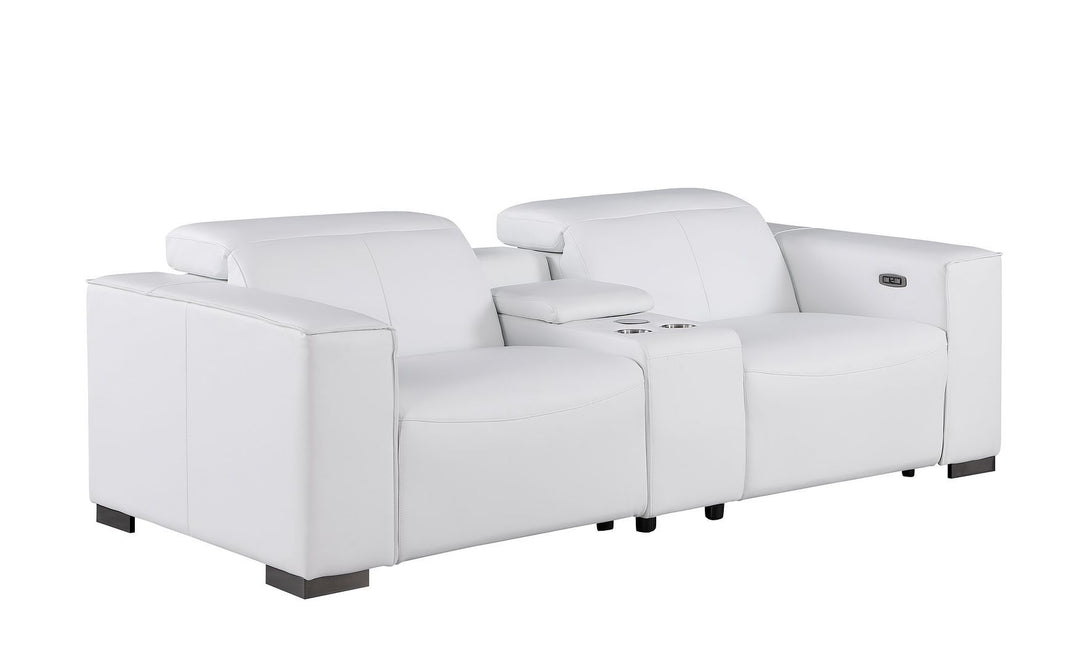 1208 - Dual Power Reclining Console Loveseat