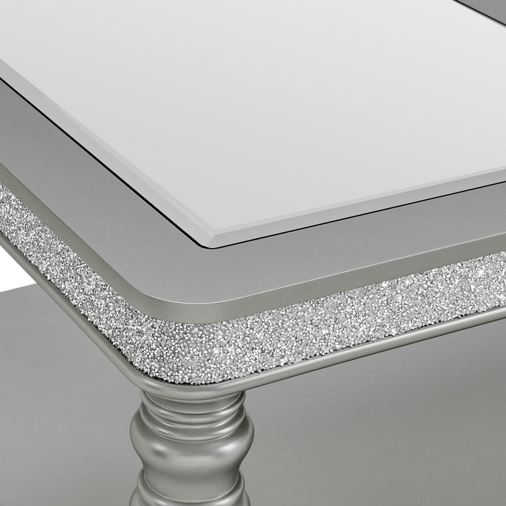 Avril - Coffee Table With Casters - Silver