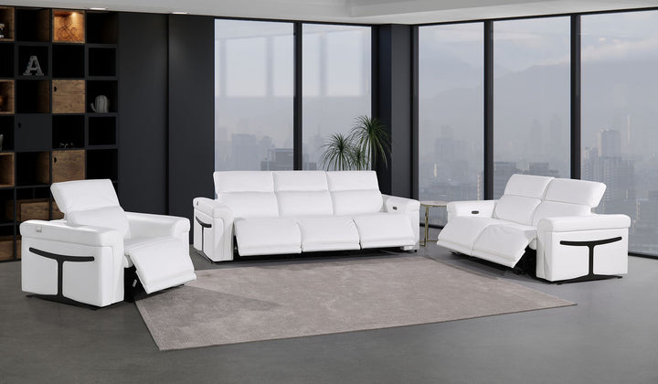 1126 - 6-Piece Modular Power Reclining Sofa, Loveseat &amp; Chair Set In With 6 Power Recliners &amp; Power Headrests