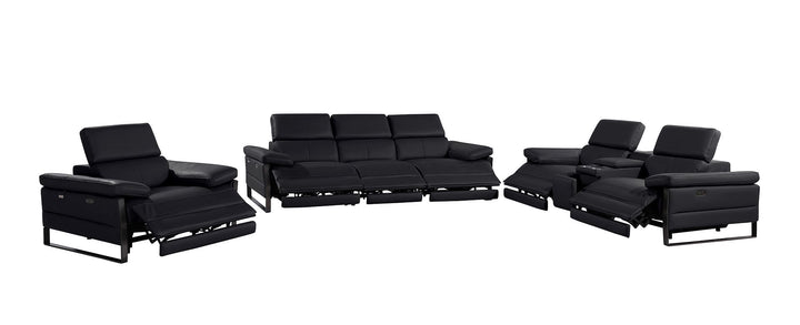 1246 - Modular Power Triple Reclining Sofa, Console Loveseat, And Chair Set With Power Headrests