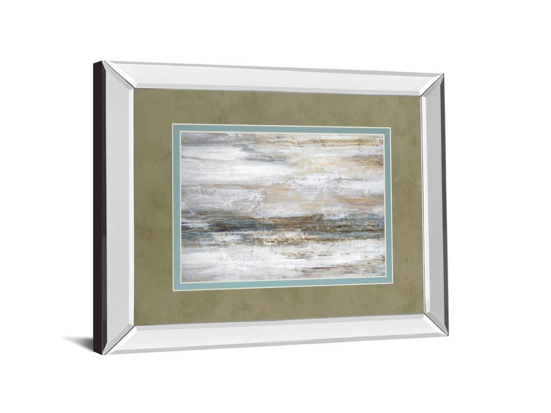 Mirage I By Fontaine, S. - Mirror Framed Print Wall Art - Dark Gray