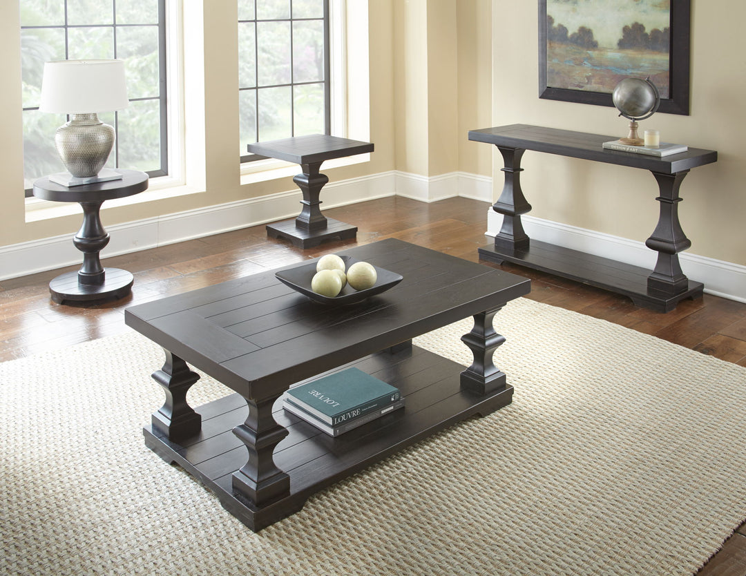 Dory - Round End Table - Ebony