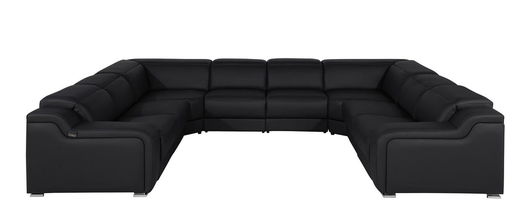 1116 - 8-Piece U-Shaped Sectional Sofa In With 4 Power Recliners &amp; Power Headrest