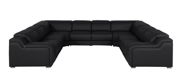 1116 - 8-Piece U-Shaped Sectional Sofa In With 4 Power Recliners &amp; Power Headrest