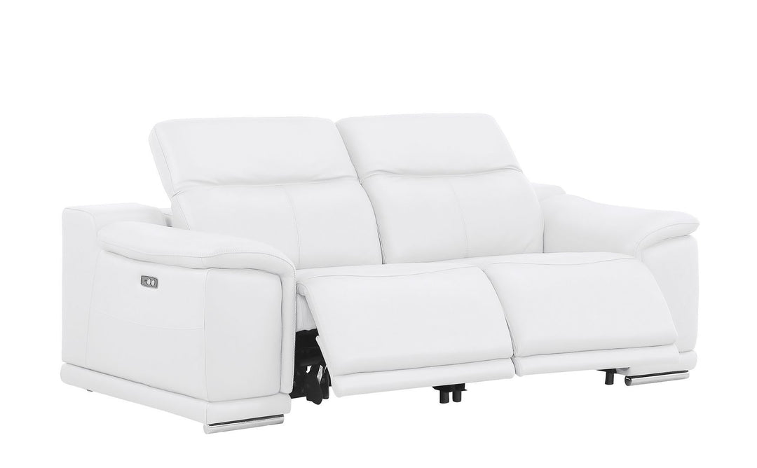 2679 - Power Reclining Sofa, Loveseat &amp; Chair Set In Genuine Leather (6 Recliners)