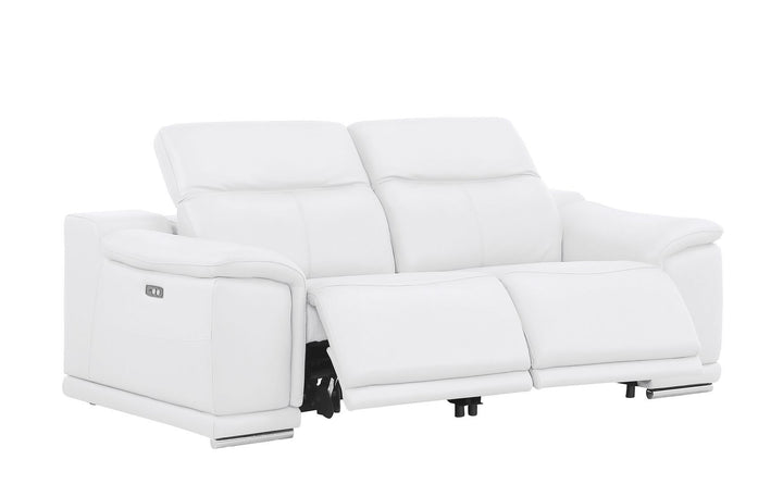 2679 - Power Reclining Sofa, Loveseat &amp; Chair Set In Genuine Leather (6 Recliners)