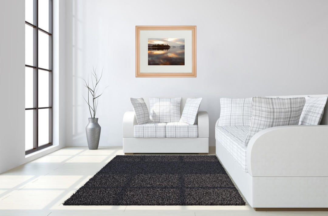 Golden Lake By Peter Adams - Wall Art - Gold