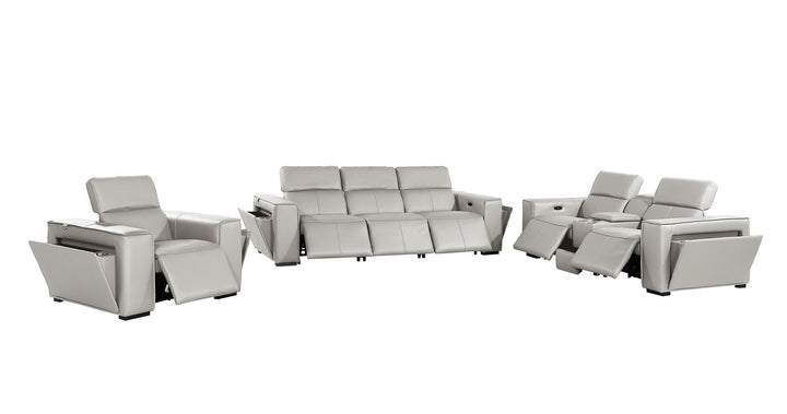 1224 - 7-Piece Modular Power Reclining Sofa, Loveseat &amp; Chair Set In With 6 Power Recliners &amp; Power Headrests
