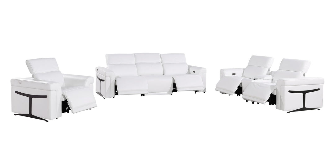 1126 - 7-Piece Modular Power Reclining Sofa, Loveseat &amp; Chair Set In With 5 Power Recliners &amp; Power Headrests