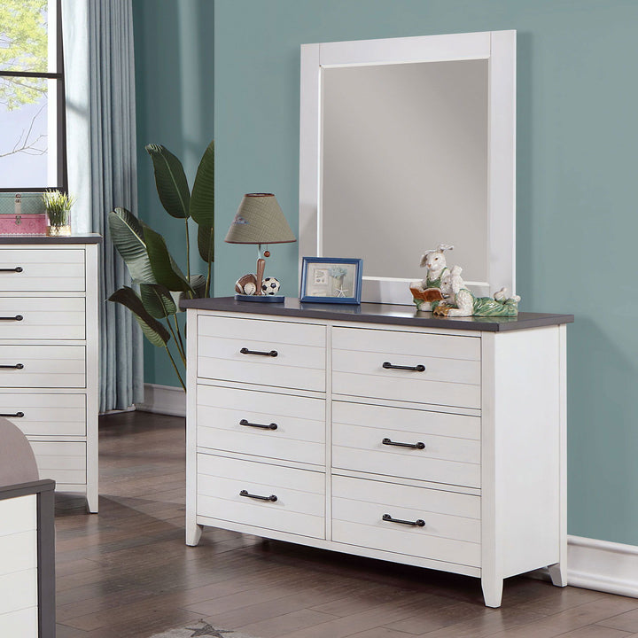 Priam - Dresser - White / Gray