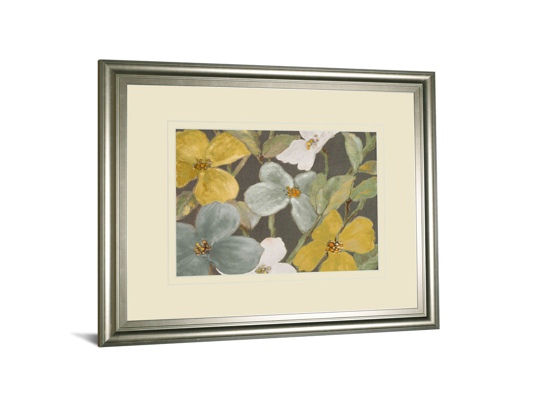 Garden Party In 2 By Lanie Loreth - Framed Print Wall Art - Beige