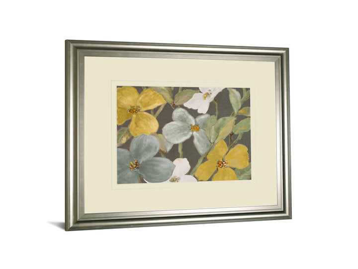 Garden Party In 2 By Lanie Loreth - Framed Print Wall Art - Beige