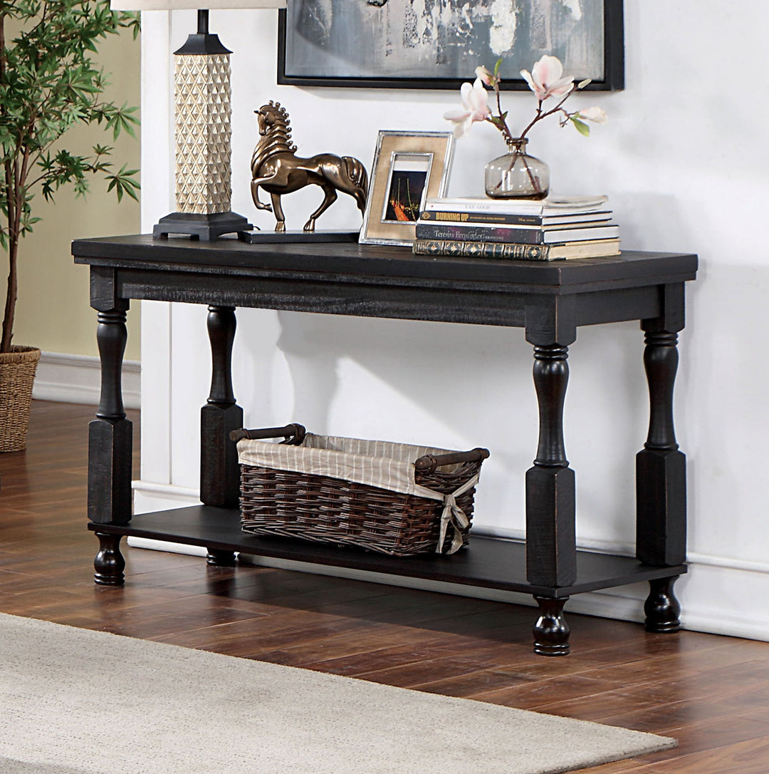 Calandra - Sofa Table - Antique Black