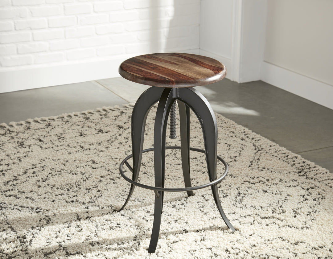 Sparrow - Round Setup Stool - Dark Brown