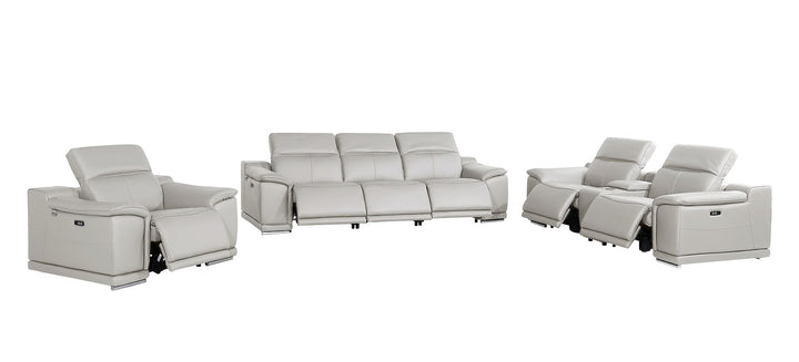 9762 - 7-Piece Modular Power Reclining Sofa, Loveseat And Chair Set With 6 Power Recliners In
