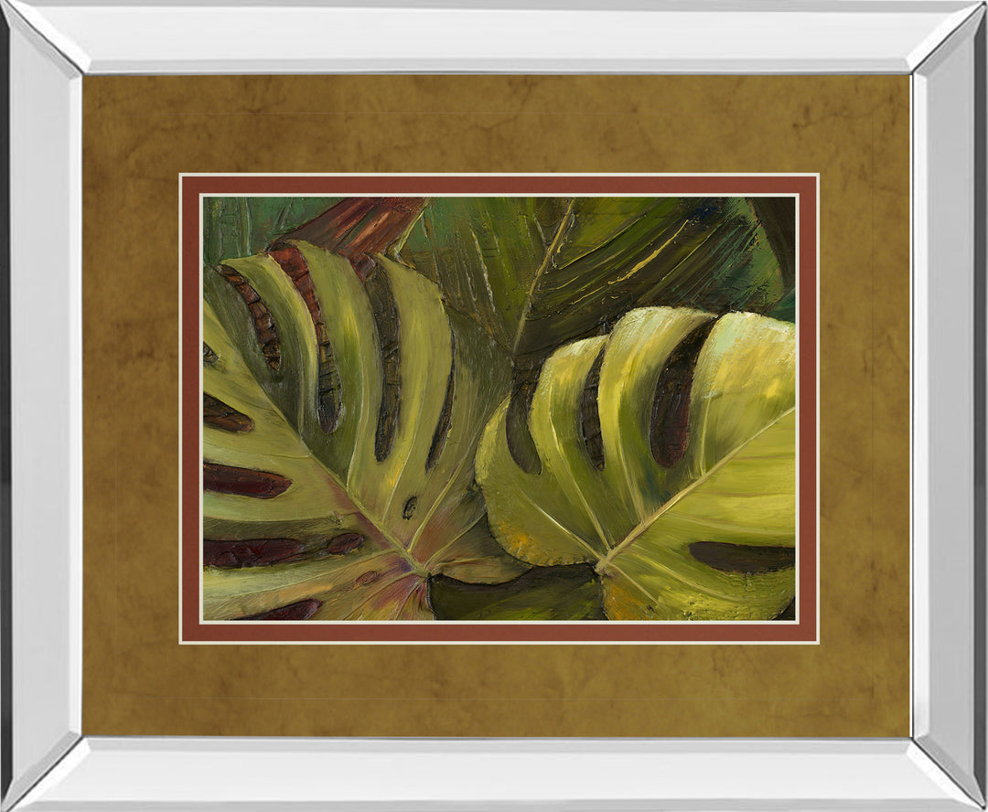 Green For Ever I By Patricia Pinto - Mirror Framed Print Wall Art - Green