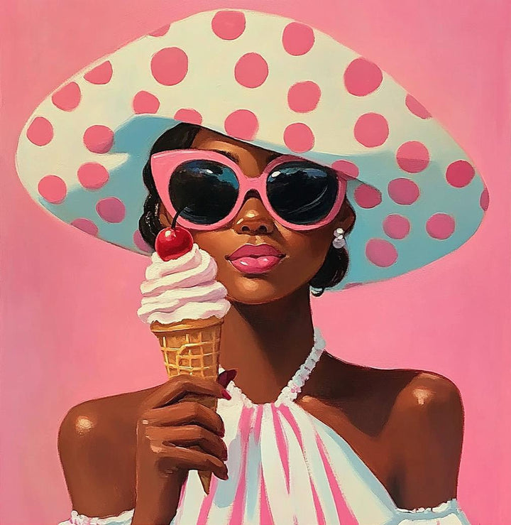 Cherry Delight Essence - 24" x 24" Framed Wall Art