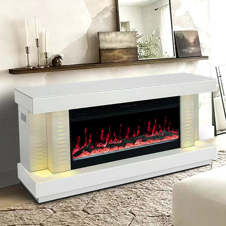 A91 TV STAND WITH FIREPLACE