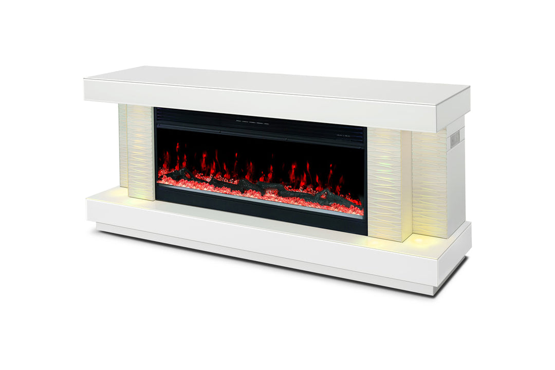 A91 TV STAND WITH FIREPLACE