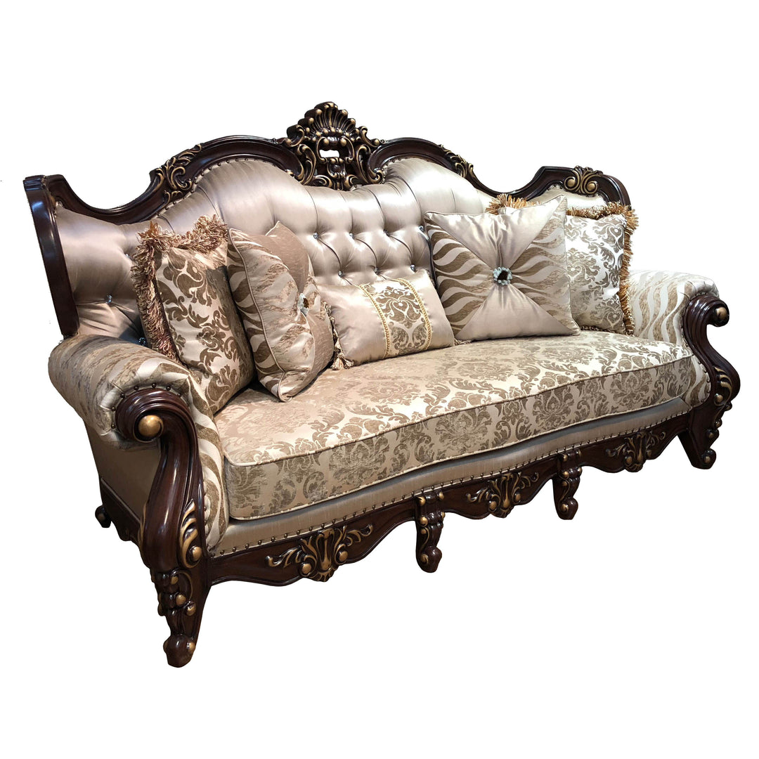 Jade - Sofa And Loveseat - Dark Brown