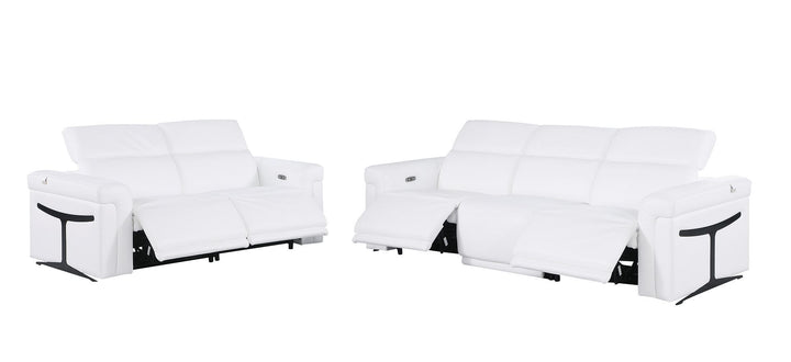 1126 - 5-Piece Modular Power Reclining Sofa And Loveseat Set In With 4 Power Recliners &amp; Power Headrests