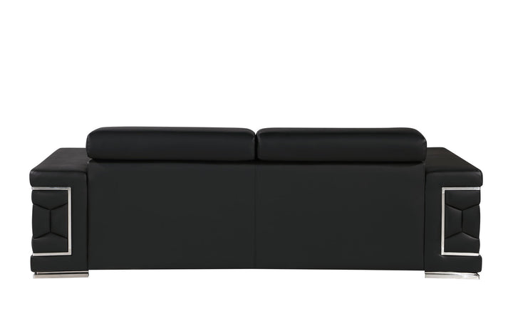 296 - Leather Sofa