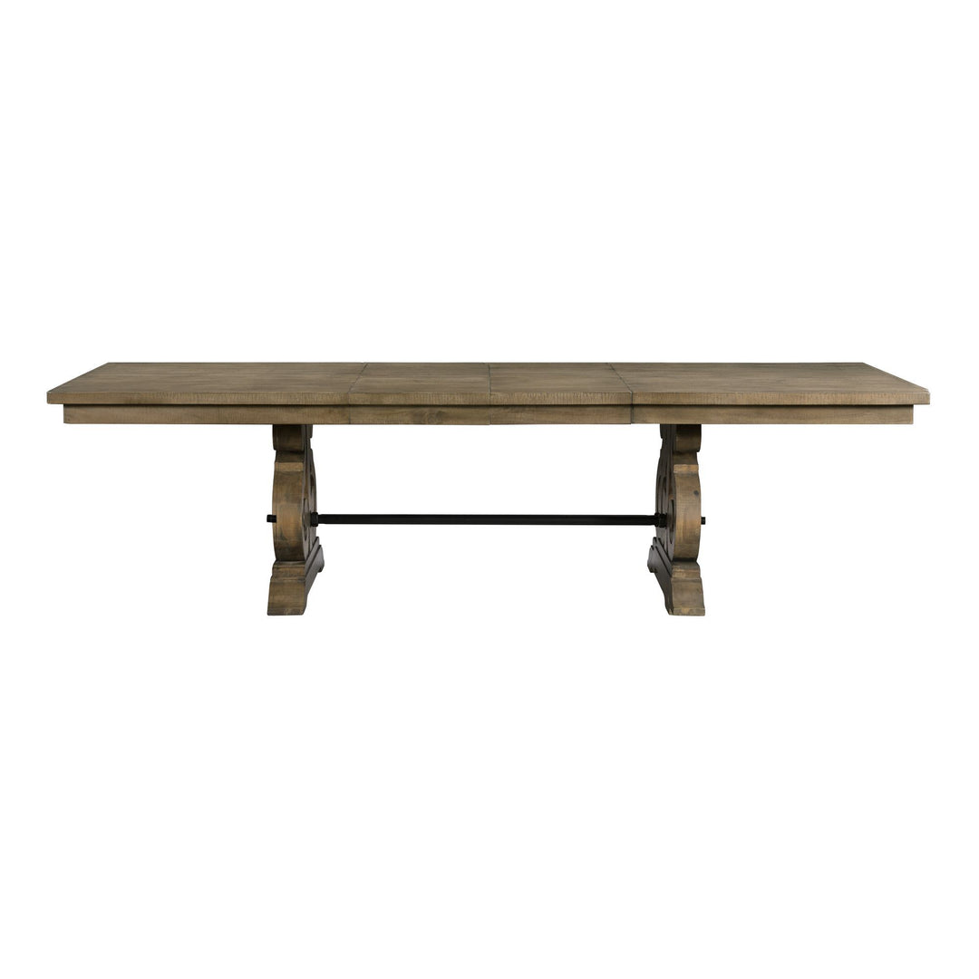 Stone - Standard Height Dining Table - Dark Grey Finish