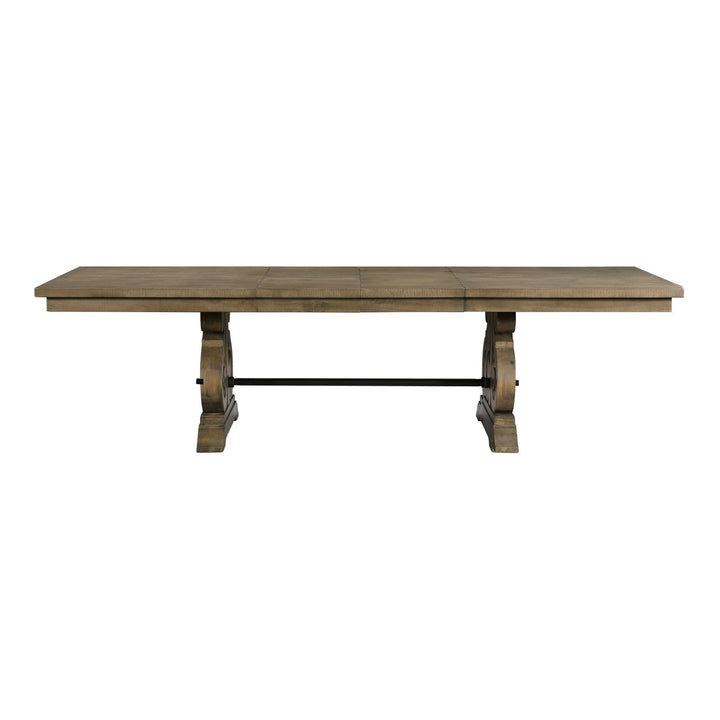 Stone - Standard Height Dining Table - Dark Grey Finish