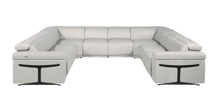 1126 - 8-Piece U-Shaped Sectional Sofa In With 4 Power Recliners &amp; Power Headrests